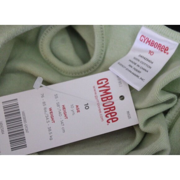 2008 Gymboree Classroom Kitty Light Green Dress sz 10 Grey Bow Print BTS Fall - Picture 6 of 6